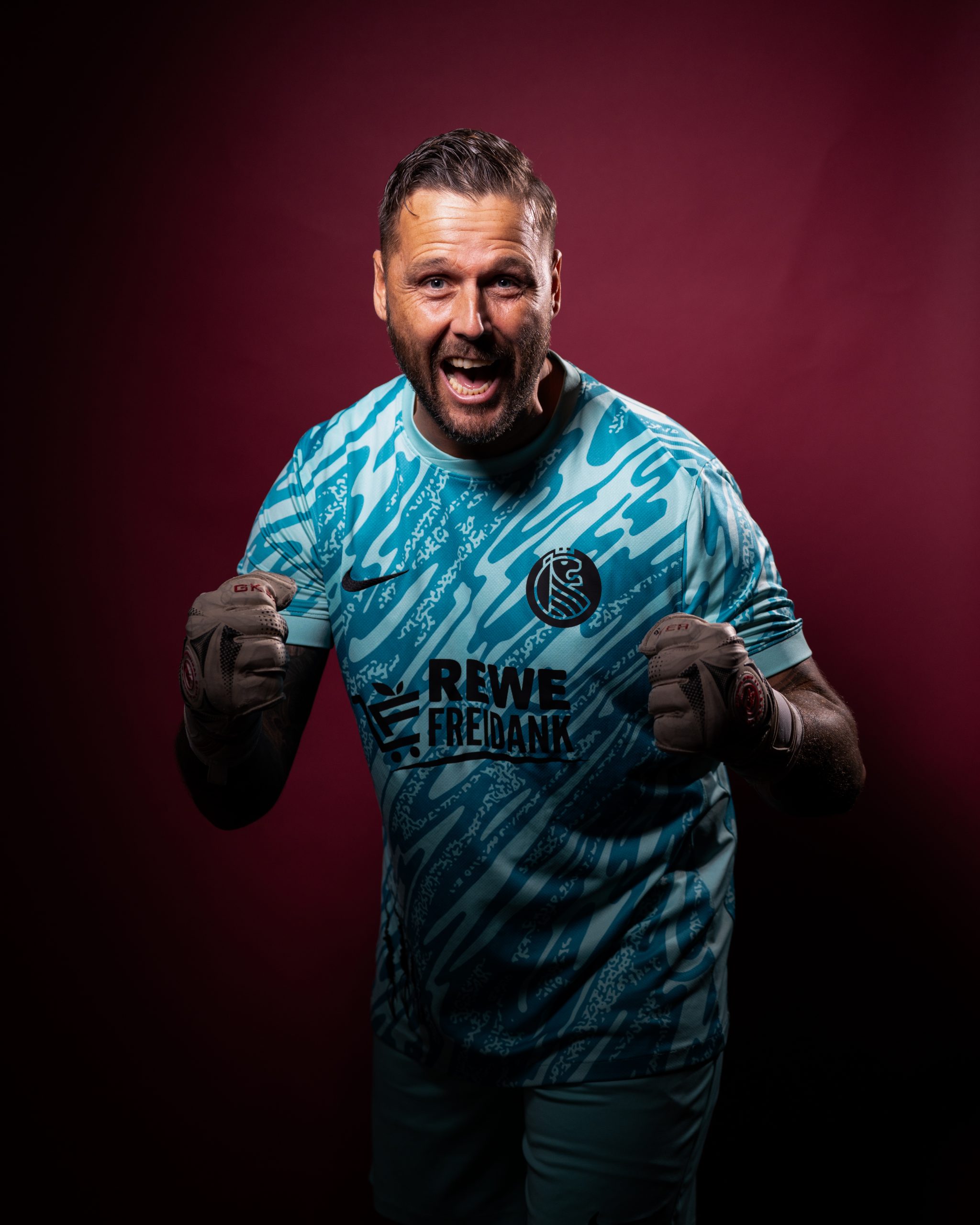 Professionelles Fußball-Teamshooting